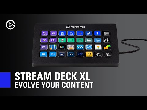 Elgato Stream Deck XL Negro Control Avanzado de Streaming 32 Teclas LCD