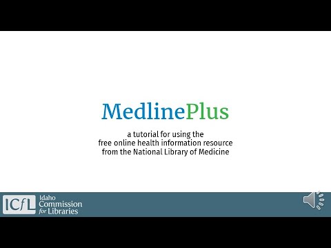 Medlineplus Tutorial Dec 2021