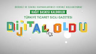 Türkiye Ticaret Sicili gazetesi sıfır atık