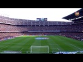 Great atmosphere at Camp Nou before FC Barcelona ...