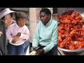 Chinese Village Family Feast SPICY Crawfish Rainy Mountain Foraging