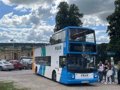 Stagecoach Yorkshire 17643 W643RND on a Peak Sightseer to Chatsworth House