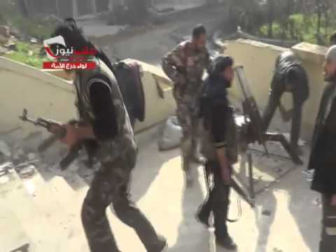 استهداف نقاط قوات النظام في ثكنة هنانو بواسطة قذائف الهاون من قبل لواء درع الأمة