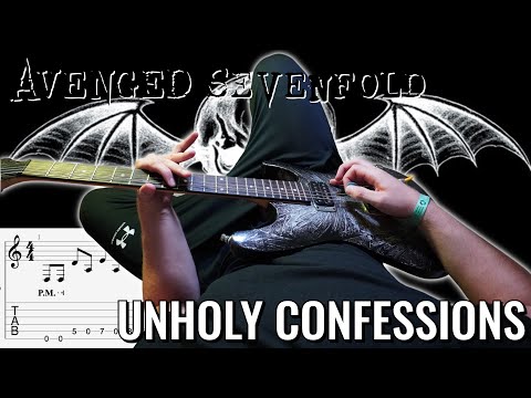 Avenged Sevenfold - Unholy Confessions FULL Guitar Lesson / Cover | PoV/Tab