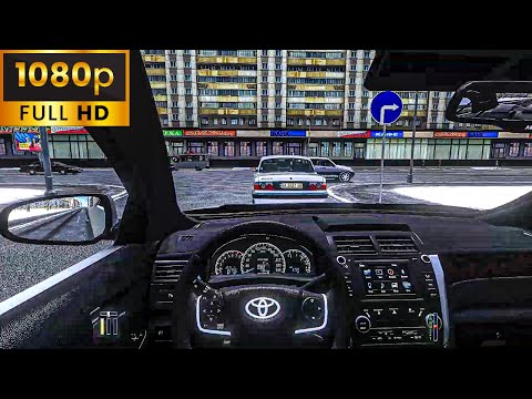 Toyota Camry V50 3.5L 2015 | City Car Driving [Steering Wheel] - Normal Driving