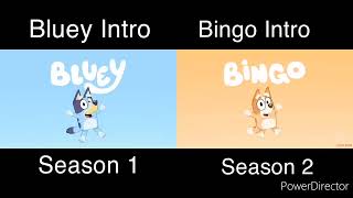 Bluey Intro (Season 1) vs. Bingo Intro (Season 2) (MOST VIEWED VIDEO)