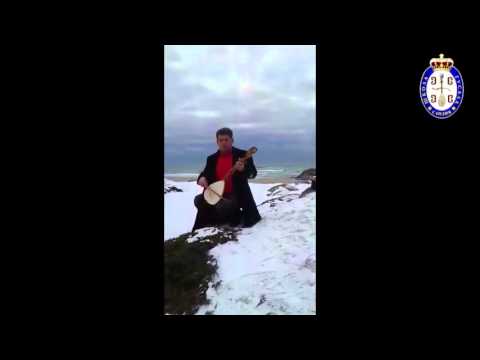 Вукојица Сандић гусла у Норвешкој