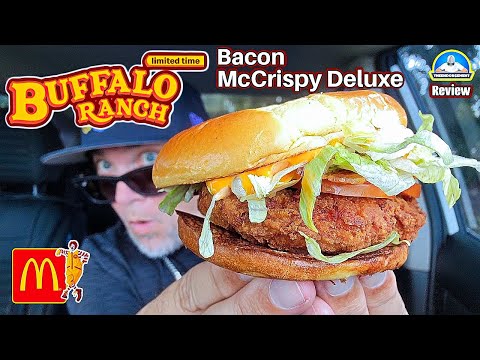 McDonald's® Bacon Buffalo Ranch McCrispy Deluxe Review! 🥓🦬🐔 | Their BEST Version? | theendorsement