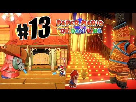 Paper Mario: The ORIGAMI KING | Big Sho´Teather + Rubber Band BOSS Fight! Walkthrough #13 NINTENDO