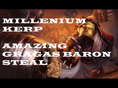 MIL Kerp Amazing Gragas Baron steal - FNC vs MIL - EU LCS Summer Split 2014
