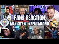 MAN CITY 4 : 0 REAL MADRID | FAN REACTION