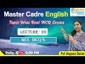 Master Cadre English Preparation MCQ Lecture 20 English Ocean Academy Englishbyanupamamam