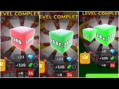 Jelly Run 2048 ULTIMATE Gameplay | 3 Shape Play Showdown! | 2048 To 128x Race