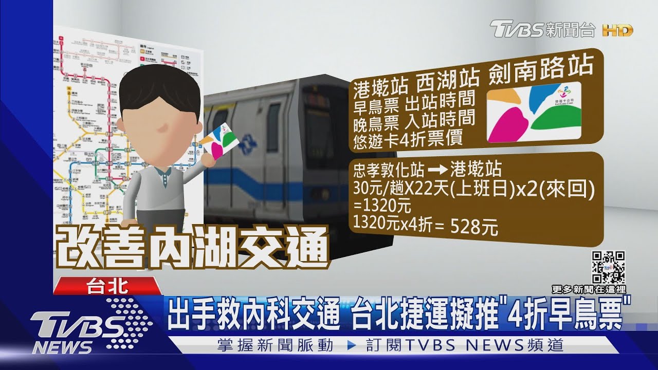 別開車了!蔣市府救內科交通 台北捷運擬推「這麼優惠」早鳥票