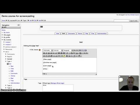 How to set up a Wiki activity in Moodle 2.3