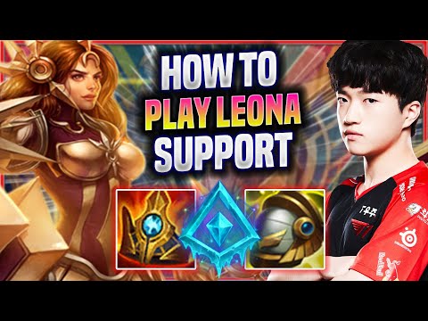 LEARN HOW TO PLAY LEONA SUPPORT LIKE A PRO! - T1 Keria Plays Leona Support vs Renata! | Season 2022