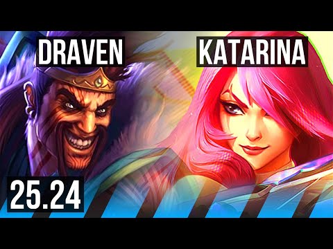 DRAVEN vs KATARINA (MID) | EUW Challenger | 25.24