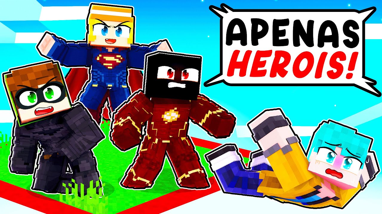 Miniatura del vídeo PRESOS em uma CHUNK como SUPER HEROIS no Minecraft por Naru