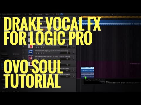 Drake Vocal Preset Effect For Logic Pro X PT.2 | OVO SOUL TUTORIAL