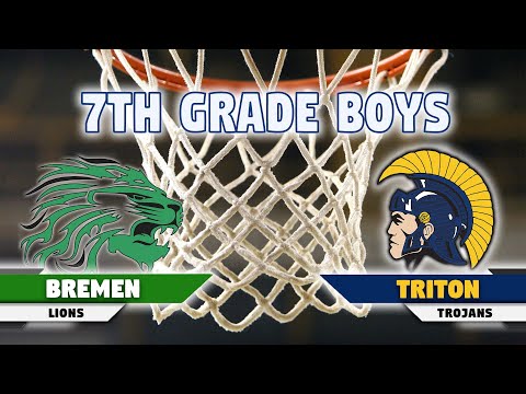 Triton at Bremen - 7th Grade Boys Basketball 🏀 1-9-2021