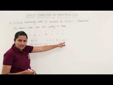 Error Detection and Correction in Hamming Code