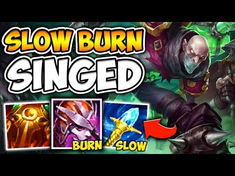 This mega burn Singed build will melt everyone around you in seconds! - League of Legends