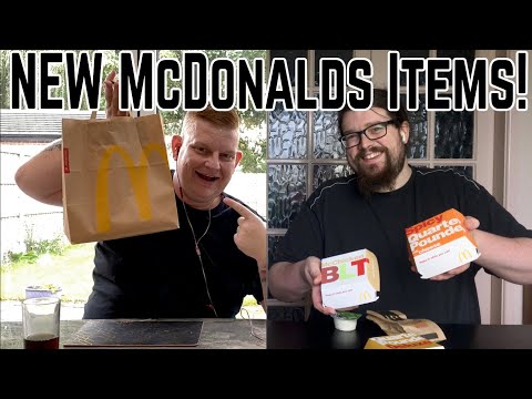 NEW McDonalds Items, Spicy and Deluxe Quarter Pounder,...