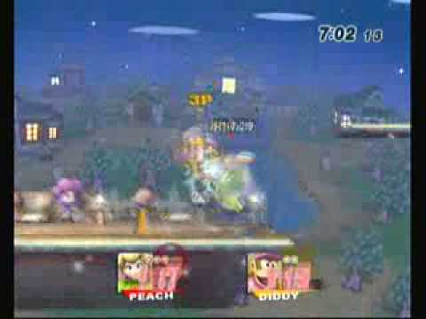 SSBB Suinoko(Peach) vs Gano(Diddy Kong) 2