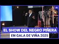 Miguel "Negro" Piñera canta en emotivo paso en alfombra roja en Gala de Viña del Mar 2025
