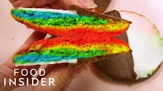 Black And White Cookies Have Rainbow Surprise Inside