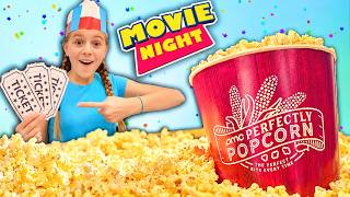 My JoB At A Movie Theater! Pretend Play With Treats!