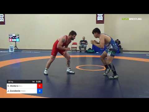 2018 Marine Corps US Open/Senior Men's Freestyle 92 Con 16 #2 - Cody Walters (Bull) Vs. Joshua Esc