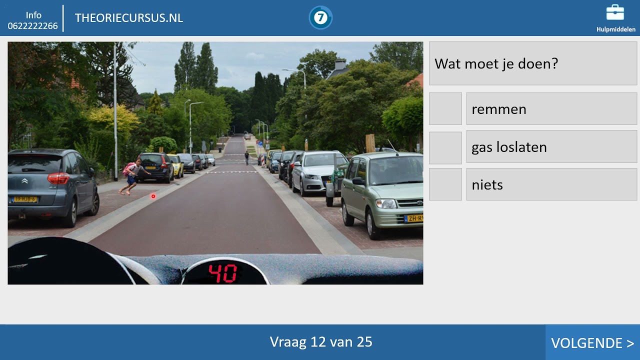 Theorie examen 2023 - Compleet theorie examen - Gevaarherkenning - Kennis en Inzicht