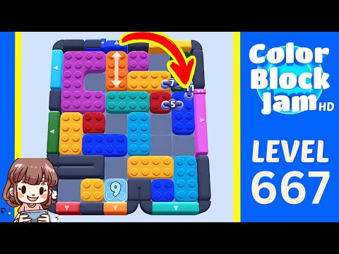 Color Block Jam Level 667 Solution Walkthrough