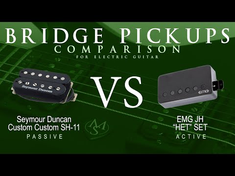 Seymour Duncan CUSTOM CUSTOM SH-11 vs EMG JH HET SET - Bridge Pickup Guitar Tone Comparison Demo