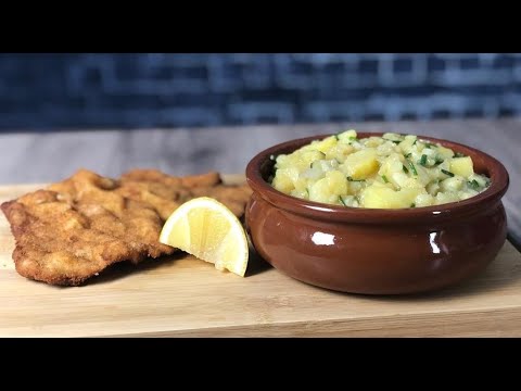 The Secrets of the Genuine Wiener Schnitzel with Potato Salad - crispy and juicy