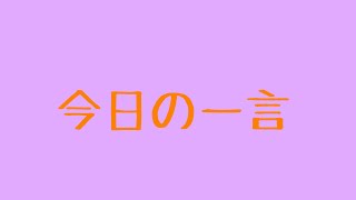今日の一言 6