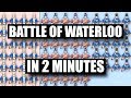 Battle of Waterloo in 2 minutes