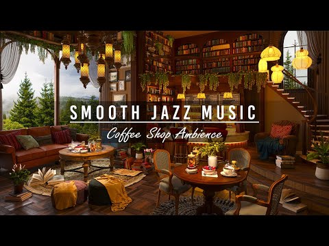 Relaxing Jazz Instrumental Music & Cozy Coffee Shop Ambience ☕ Smooth Jazz Music for Study, Working