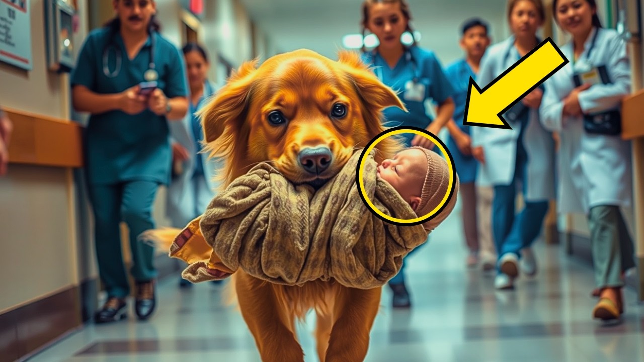 UN PERRO ENTRA AL HOSPITAL CON UN BEBÉ ENFERMO... LO QUE LA ENFERMERA HACE DESPUÉS TE HARÁ LLORAR...