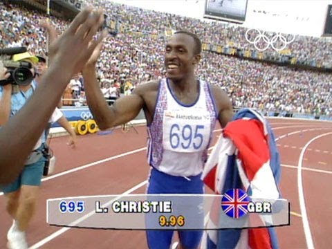 Linford Christie wins 100m Gold - Barcelona 1992 Olympics