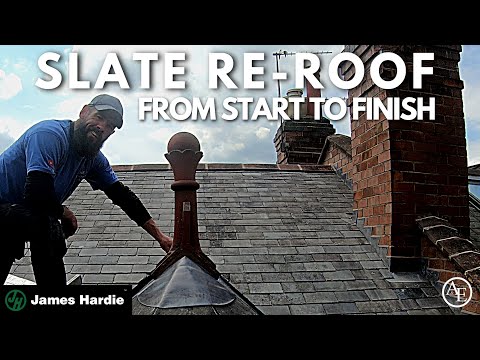 SLATE RE-ROOF: FROM START TO FINISH