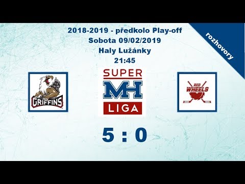 MH Superliga (2018-2019) předkolo: Griffins vs. Red Wheels 5:0 - rozhovory