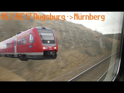Im Neigezug durch Franken: Mitfahrt im RE7/RE17 von Augsburg nach Nürnberg