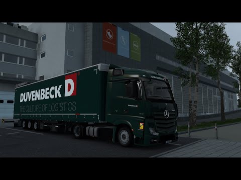 Realistic Driving Mercedes Actros MP4 1845 Euro Truck Simulator 2 POV Drive Gameplay 4K ETS2 1.50