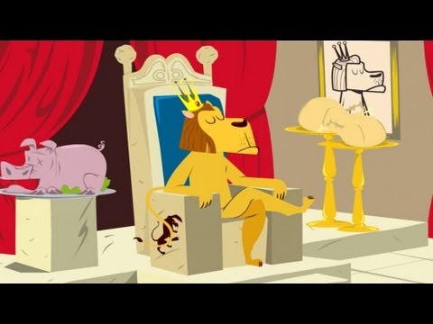 Le Lion et le Rat - les Fables de La Fontaine en dessin animé - Hellokids.com