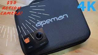 Apeman A80 Action Camera Unboxing + Review! 4K for $70?