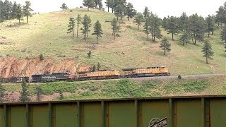 preview picture of video 'Union Pacific Coal Train Climbs the Moffat Route'