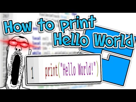 How to Print Hello World in Roblox Studio