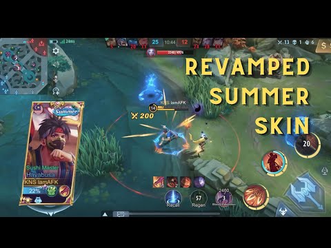 REVAMPED HAYABUSA SUMMER SKIN INTENSE MATCH! | MOBILE LEGENDS